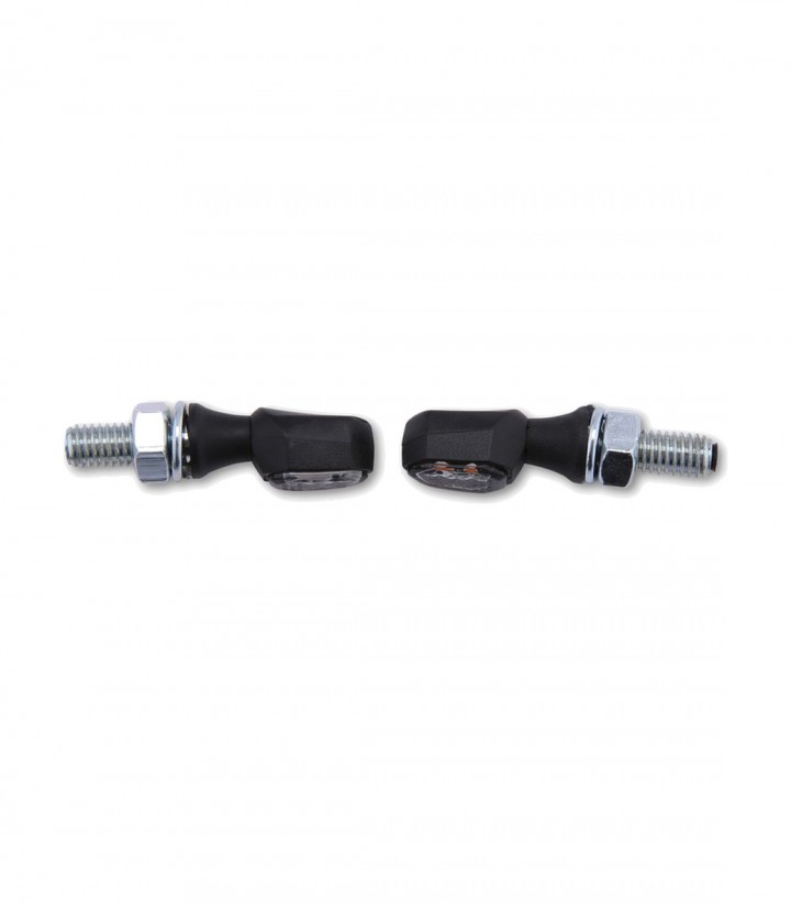 Intermitentes LED Highsider Crumb Negro con Cristal Ahumado