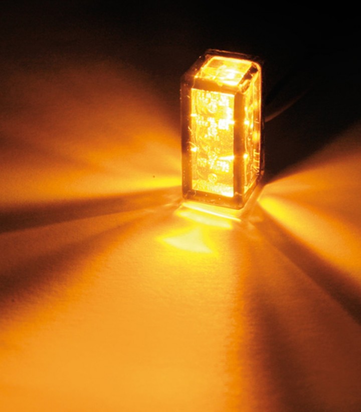 Highsider LED Turn Signals Cube-V with Smoked Lens