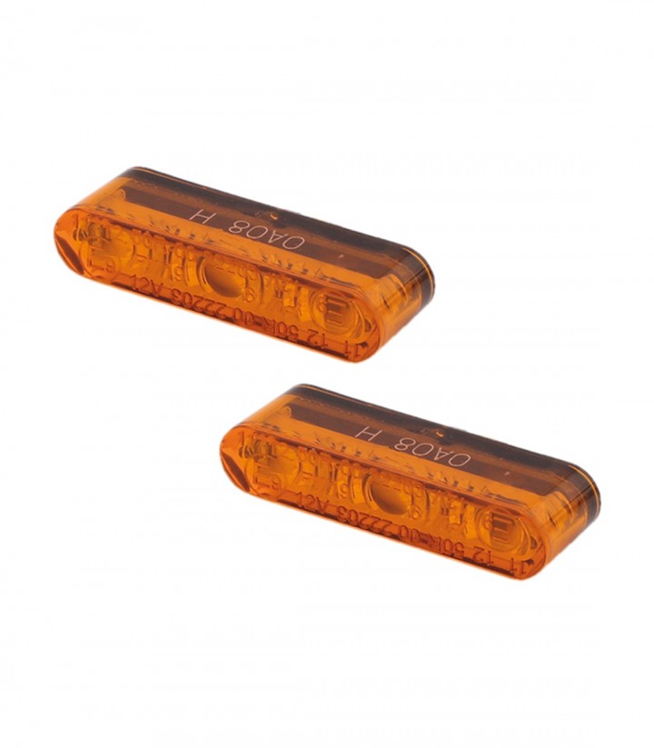 Intermitentes LED Highsider Enterprise Mecanizado CNC Negro con Cristal Ahumado