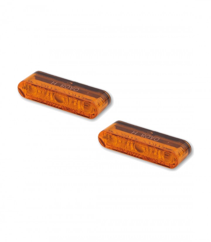 Highsider LED Turn Signals Enterprise CNC Machined Black with Smoked Lens