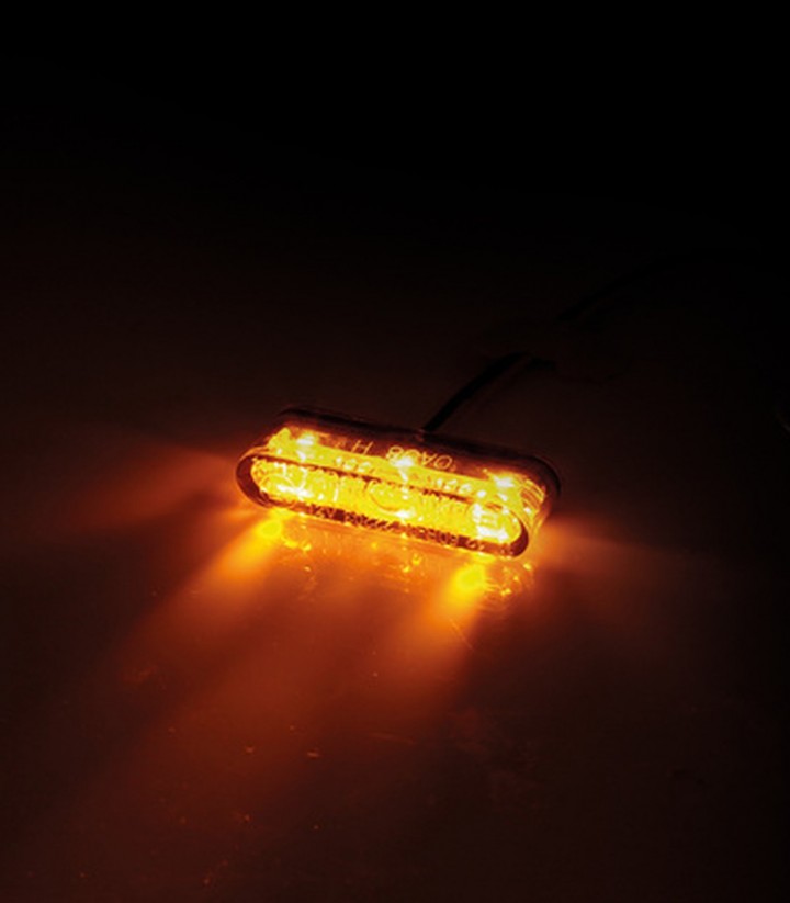 Intermitentes LED Highsider Enterprise Mecanizado CNC Negro con Cristal Ahumado