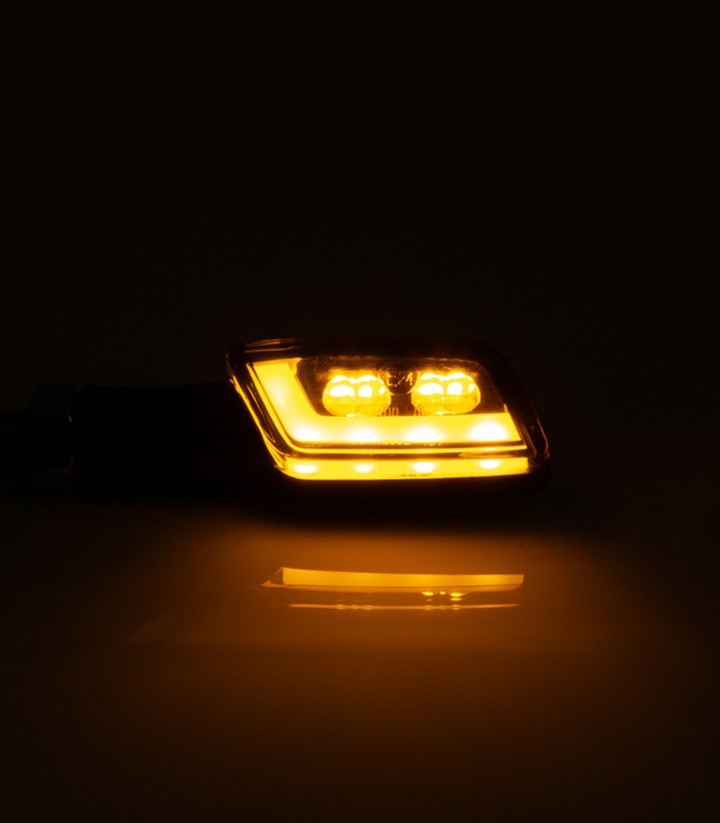 Highsider LED Turn Signals Formula-TS Black with Smoked Lens