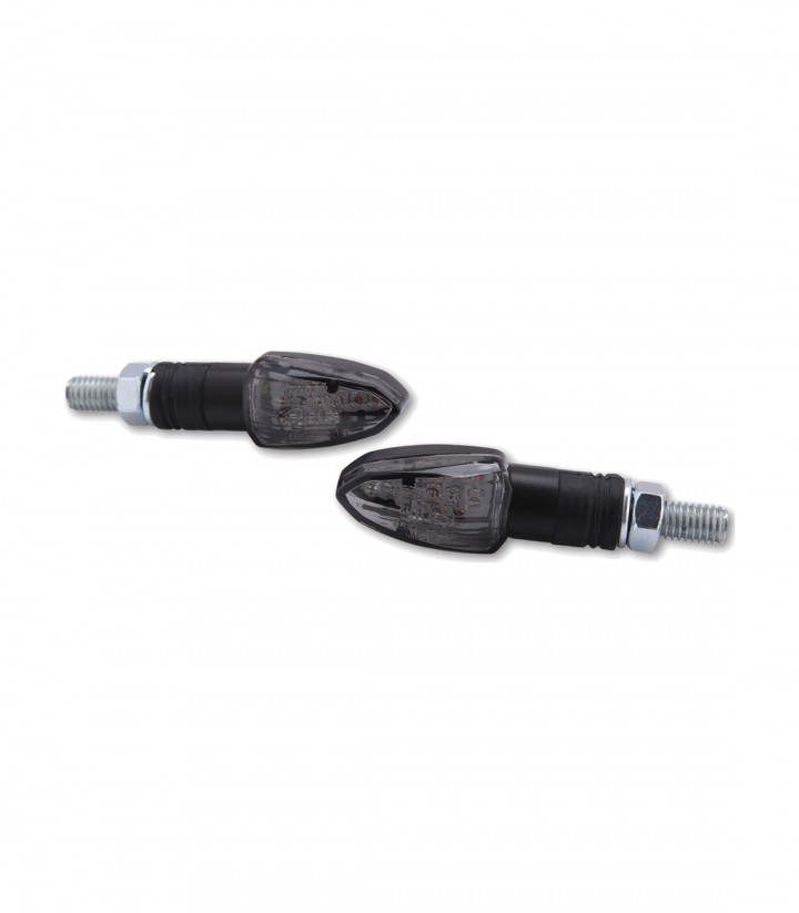 Intermitentes LED Highsider Lizzard Negro con Cristal Ahumado
