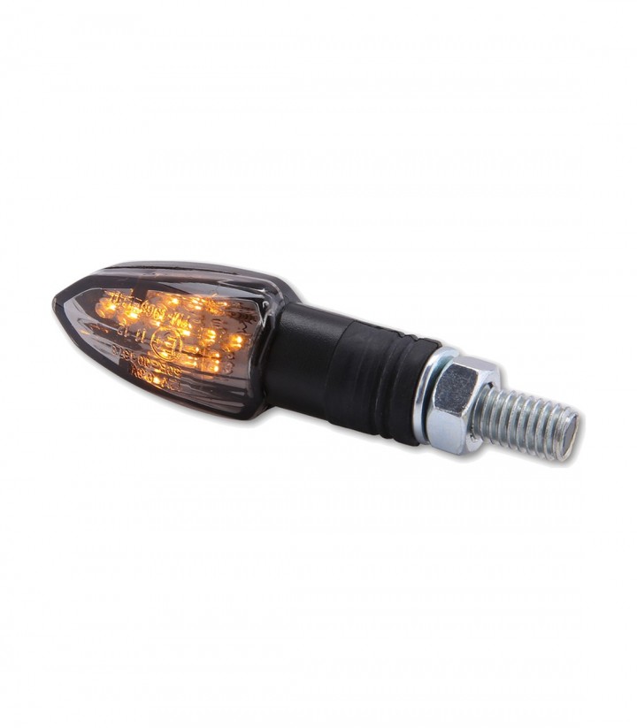 Highsider LED Turn Signals Lizzard Black with Smoked Lens