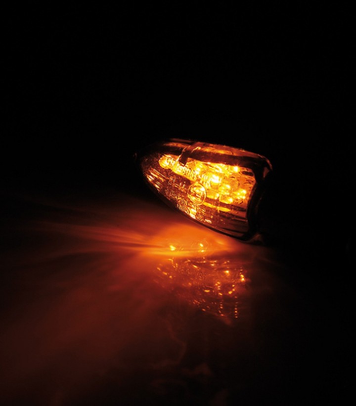 Intermitentes LED Highsider Lizzard Negro con Cristal Ahumado