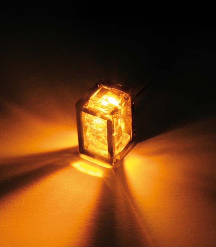 Highsider LED Turn Signals Micro Cube-V with Smoked Lens