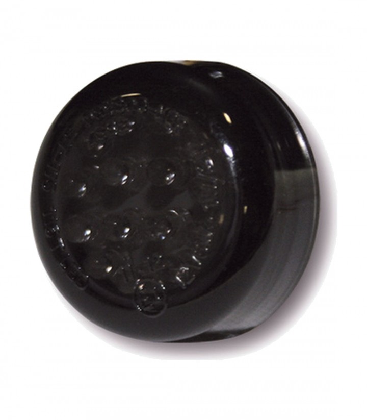 Intermitentes LED Highsider Micro Disc Negro con Cristal Ahumado