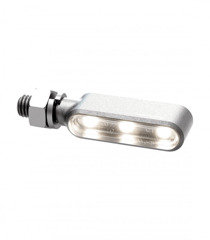 Intermitentes LED Highsider Mono Negro con Cristal Translúcido