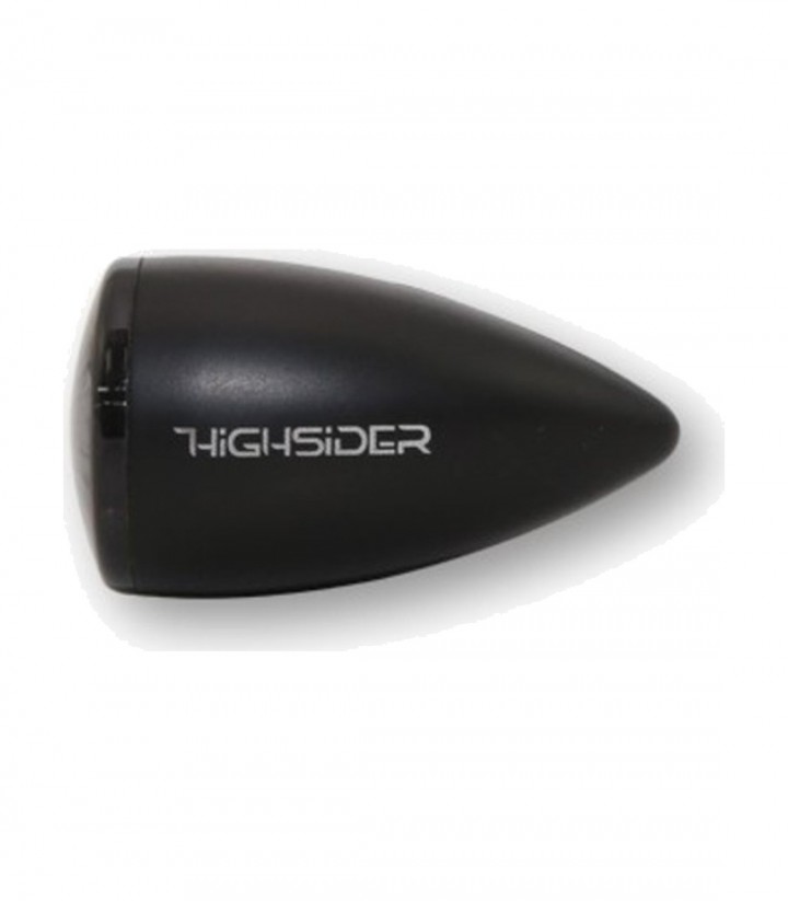 Intermitentes LED Highsider Montana Bullet Negro Mate con Cristal Ahumado