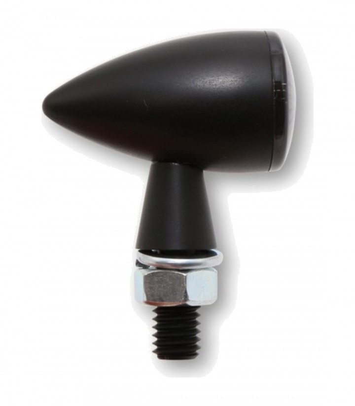 Highsider LED Turn Signals Montana Bullet Matt Black with Smoked Lens