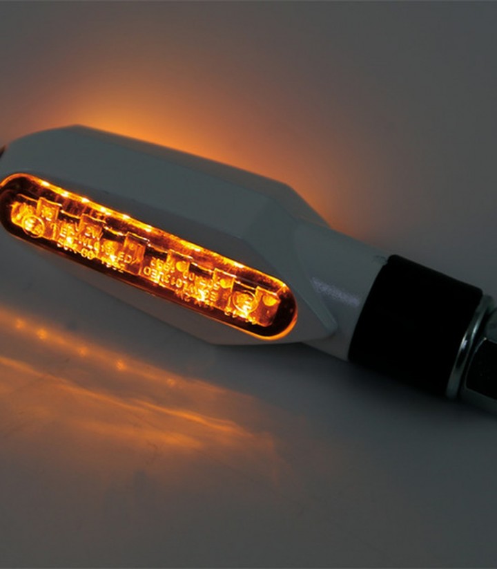 Intermitentes LED Highsider Multiface Blanco con Cristal Ahumado