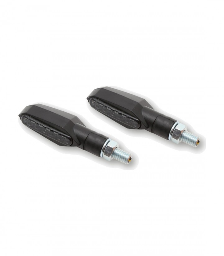 Intermitentes LED Highsider Multiface Negro con Cristal Ahumado