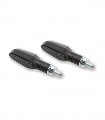 Intermitentes LED Highsider Multiface Negro con Cristal Ahumado