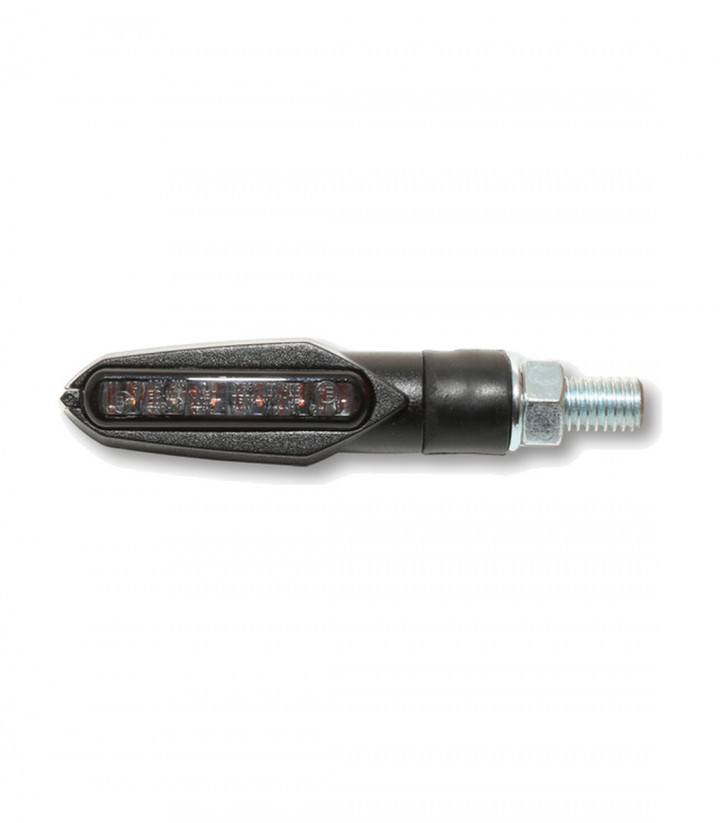Intermitentes LED Highsider Multiface Negro con Cristal Ahumado