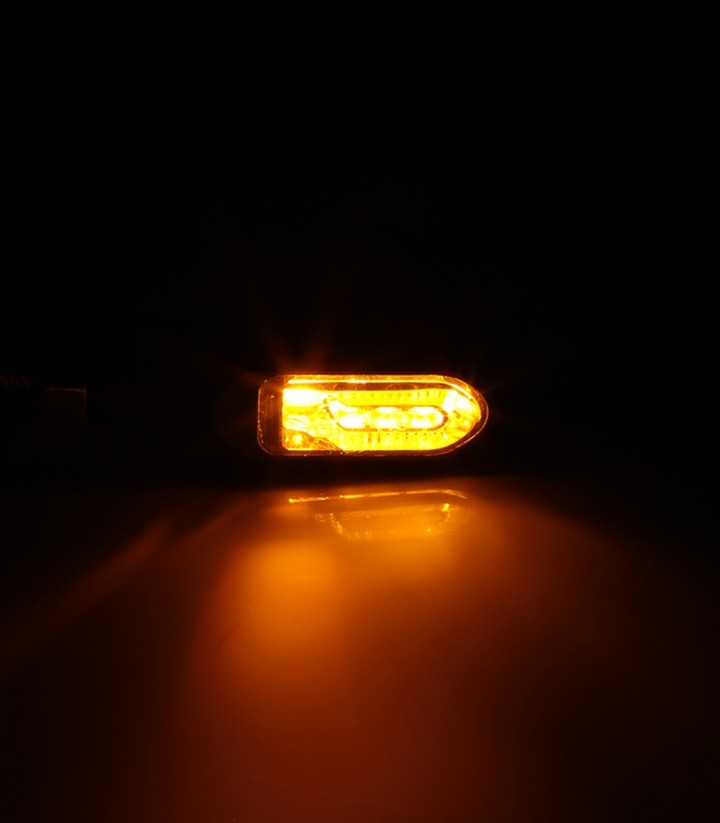 Highsider LED Turn Signals Namiko-TS Black with Smoked Lens