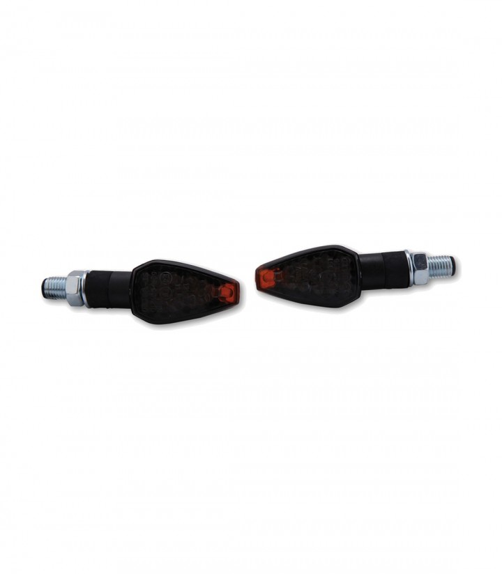Highsider LED Turn Signals Peak Black with Smoked Lens
