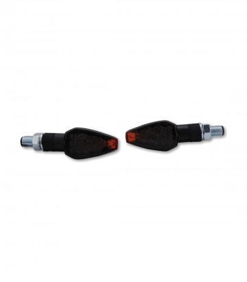 LED-Blinker Highsider Peak Schwarz mit getöntem Glas