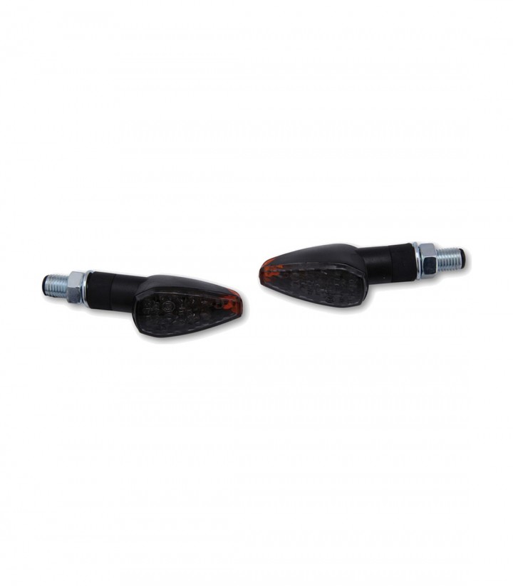 Intermitentes LED Highsider Peak Negro con Cristal Ahumado