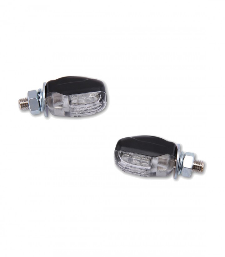 Highsider LED Turn Signals Picco Black with Clear Lens
