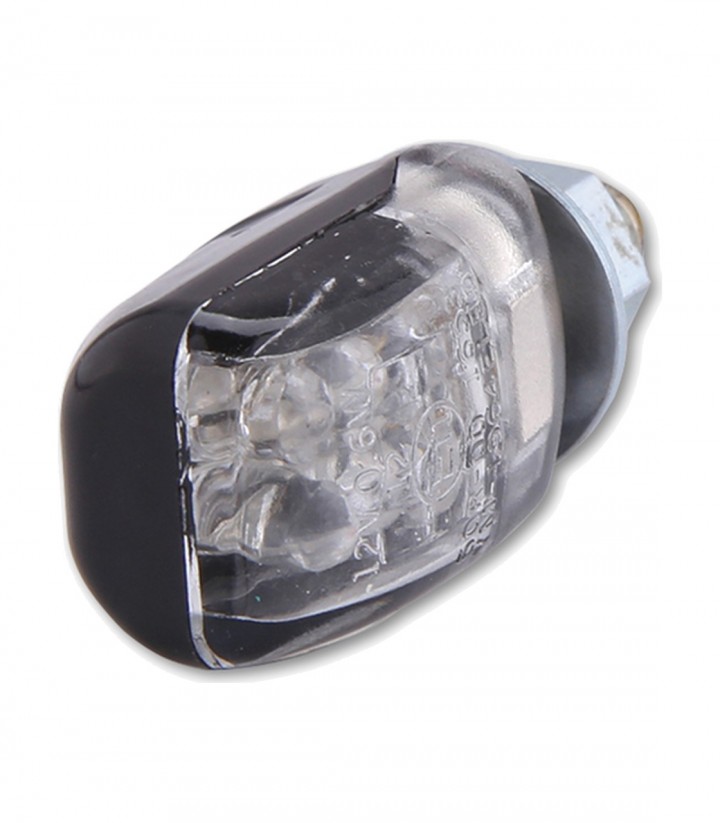 Intermitentes LED Highsider Picco Negro con Cristal Transparente