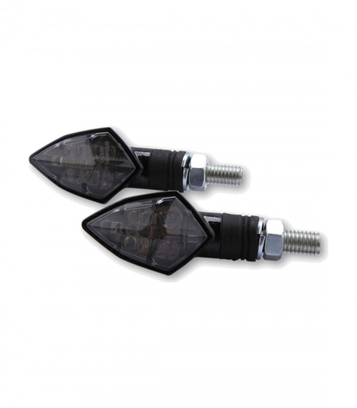 Intermitentes LED Highsider Rock Carbono con Cristal Ahumado