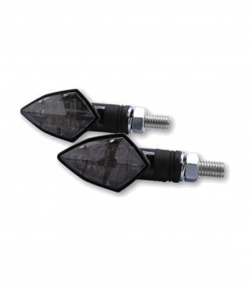 Intermitentes LED Highsider Rock Carbono con Cristal Ahumado