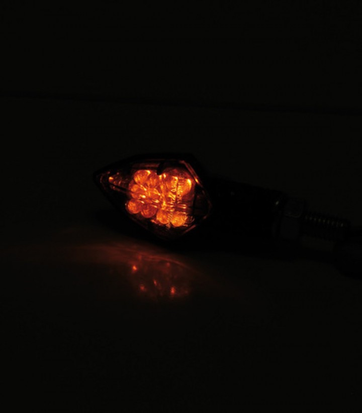 Intermitentes LED Highsider Rock Carbono con Cristal Ahumado