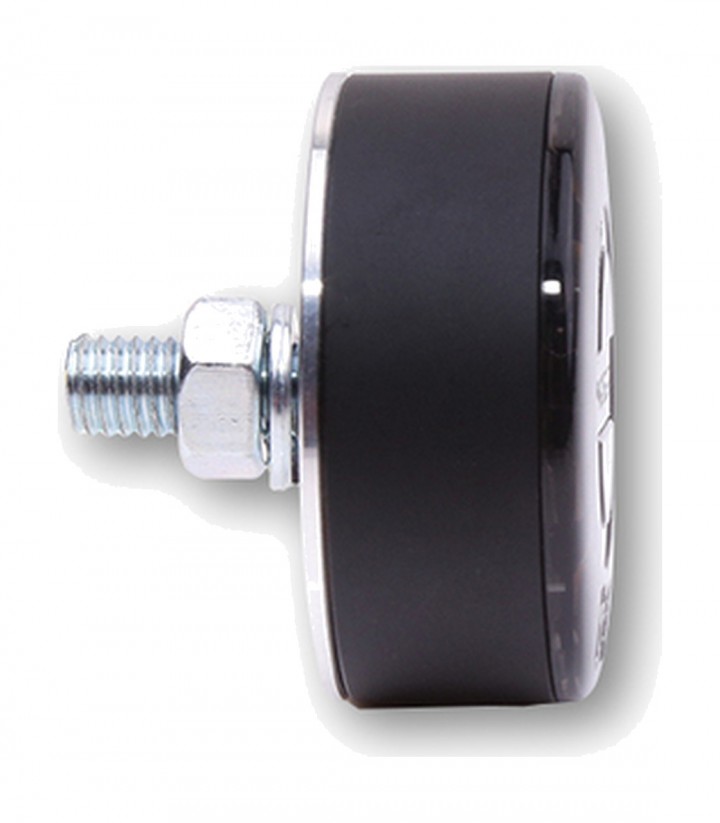LED-Blinker Highsider Rocket Schwarz mit getöntem Glas