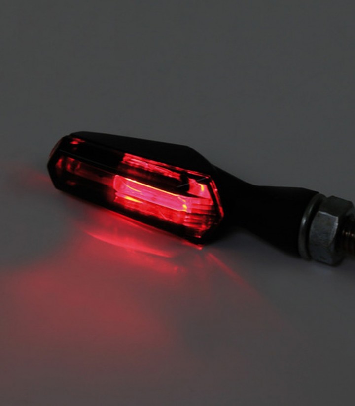 Highsider LED Turn Signals Scuro 3-in-1 Black with Smoked Lens