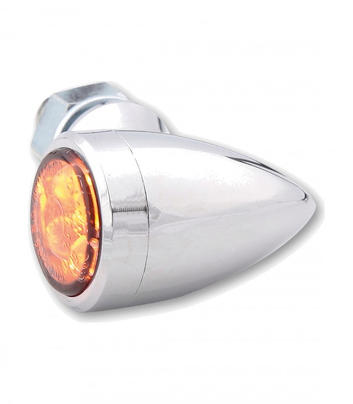 Highsider LED Turn Signals Sixteen Bullet Chrome with Smoked Lens