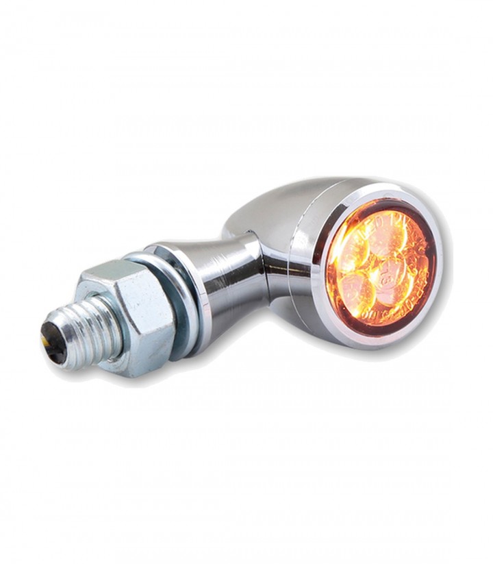 Intermitentes LED Highsider Sixteen Bullet Cromado con Cristal Ahumado