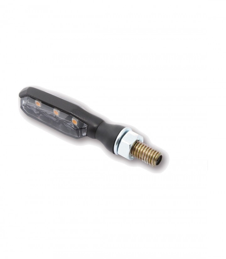 Intermitentes LED Highsider Sonic-X1 Negro con Cristal Ahumado