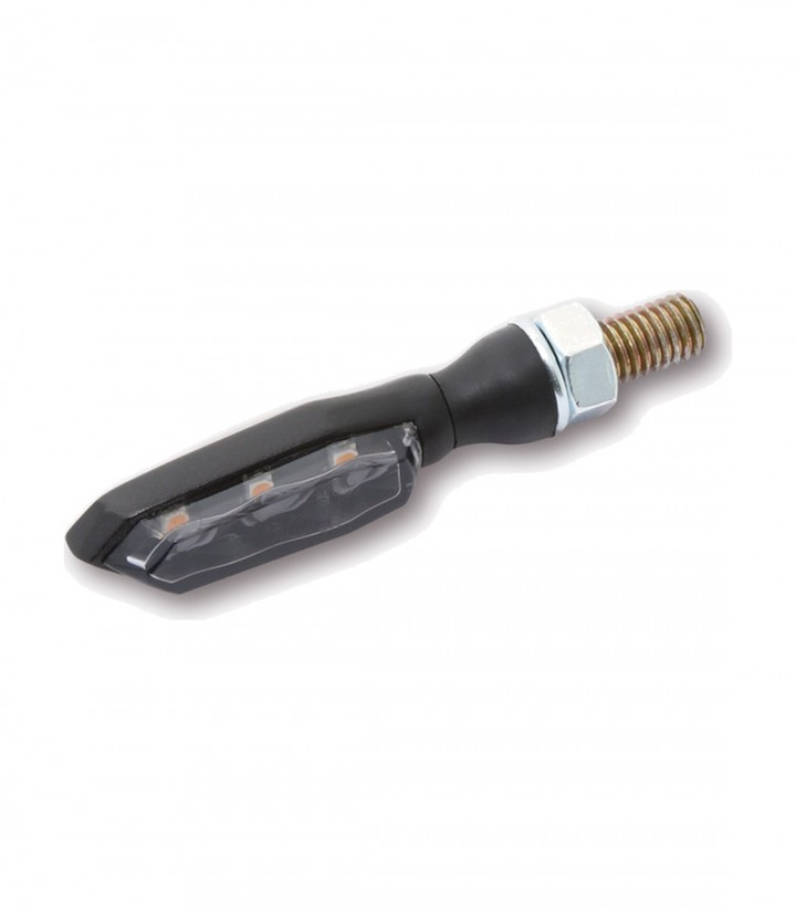 LED-Blinker Highsider Sonic-X1 Schwarz mit getöntem Glas