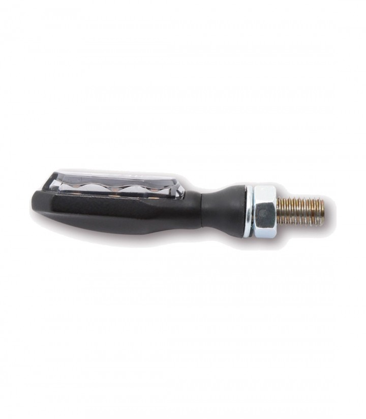 LED-Blinker Highsider Sonic-X1 Schwarz mit getöntem Glas