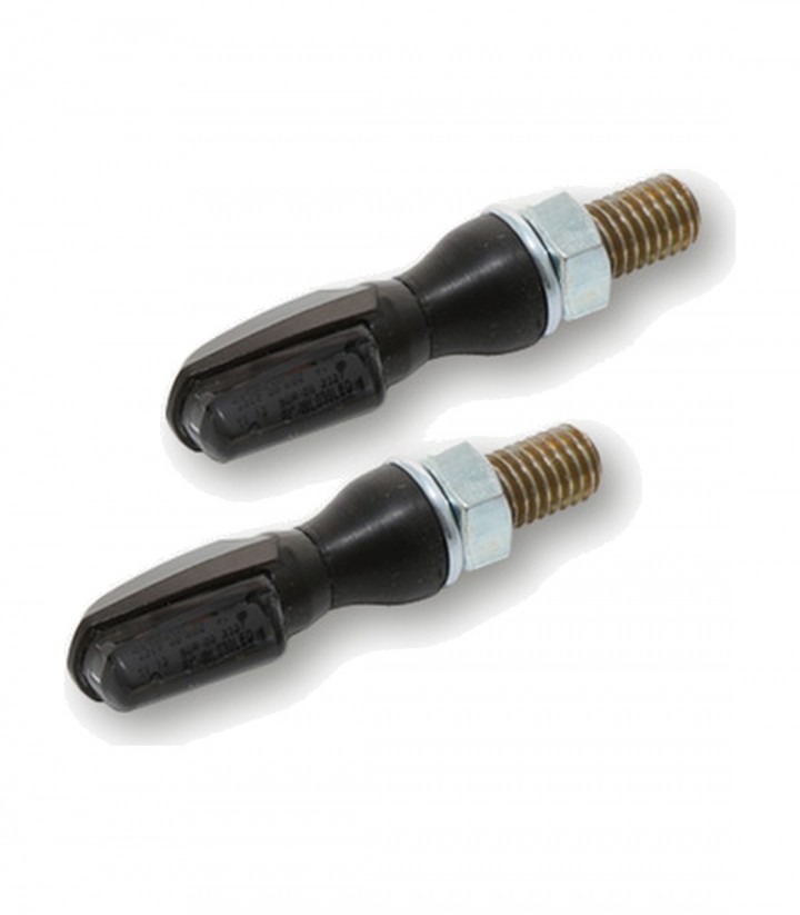 Intermitentes LED Highsider Spark Negro con Cristal Ahumado