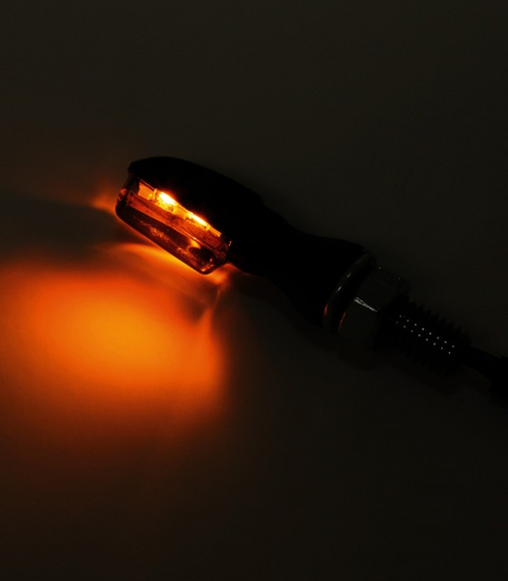 Highsider LED Turn Signals Spark Black with Smoked Lens