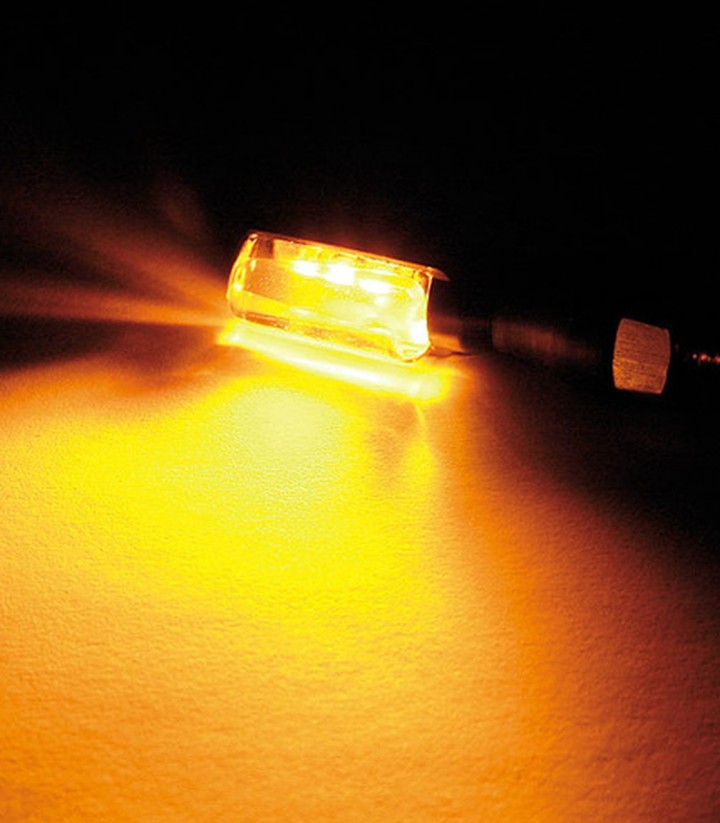 Intermitentes LED Highsider Spark Negro con Cristal Transparente