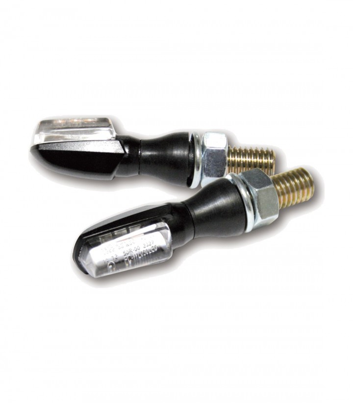 Highsider LED Turn Signals Spark Black with Clear Lens