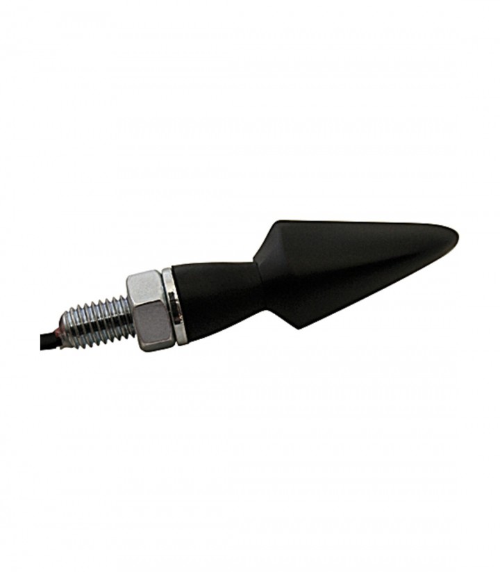 LED-Blinker Highsider Stream Schwarz mit getöntem Glas