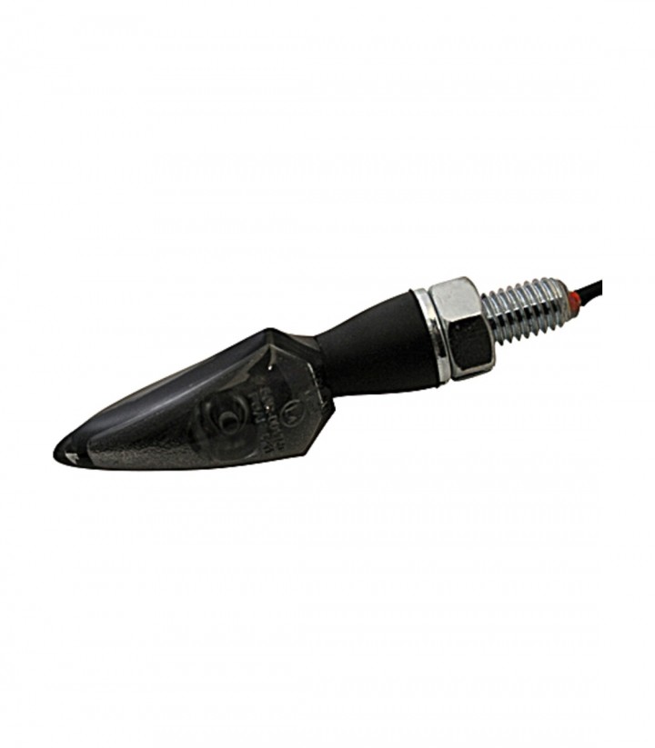 Highsider LED Turn Signals Stream Black with Smoked Lens