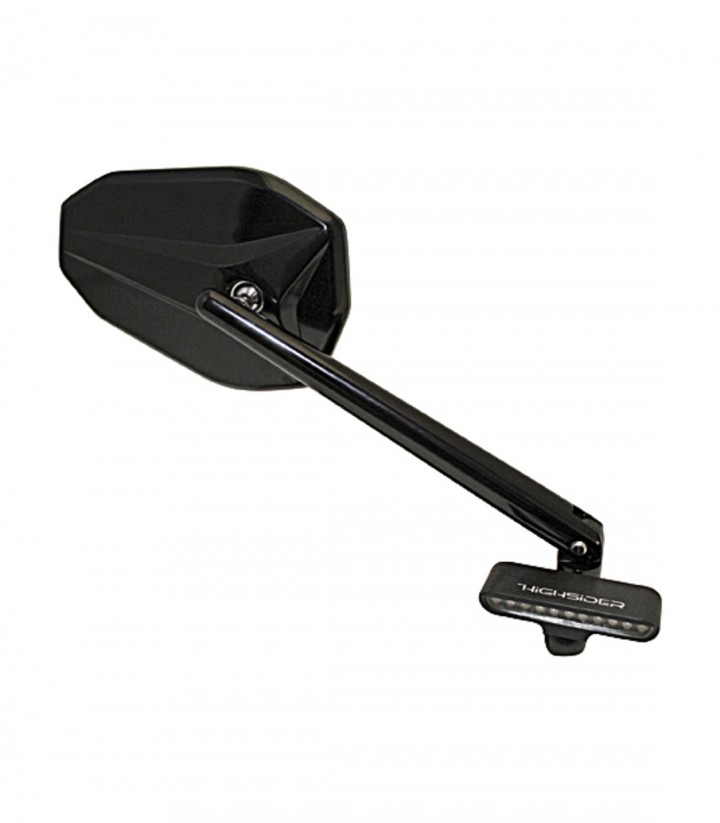 Intermitentes LED Highsider Stripe Negro con Cristal Transparente