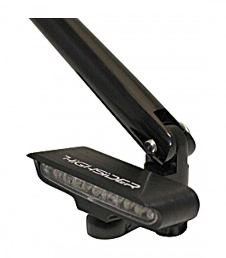 Intermitentes LED Highsider Stripe Negro con Cristal Transparente