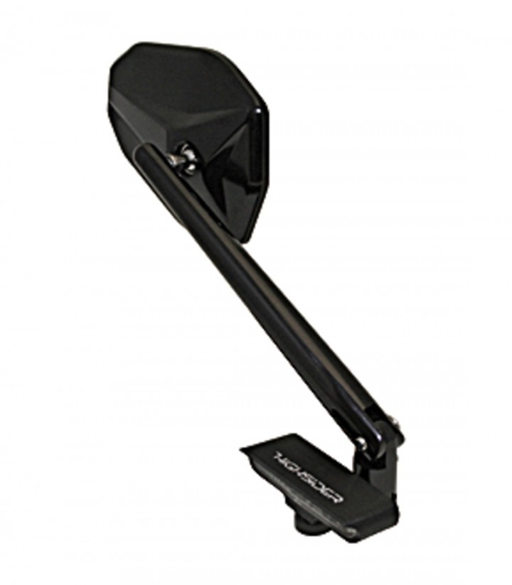 LED-Blinker Highsider Stripe Schwarz mit klarem Glas