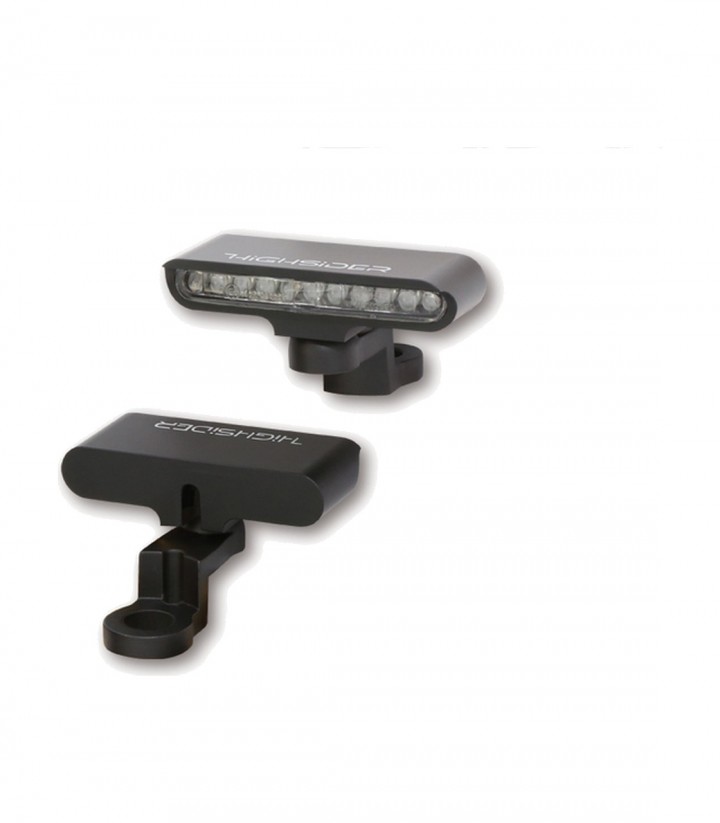 Intermitentes LED Highsider Stripe Negro con Cristal Transparente