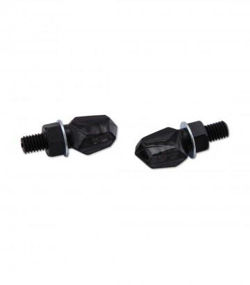 Intermitentes LED Highsider Tiny Negro con Cristal Ahumado
