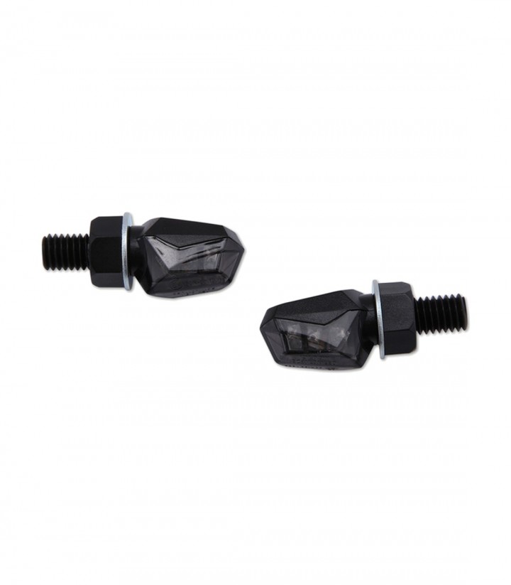 Intermitentes LED Highsider Tiny Negro con Cristal Ahumado