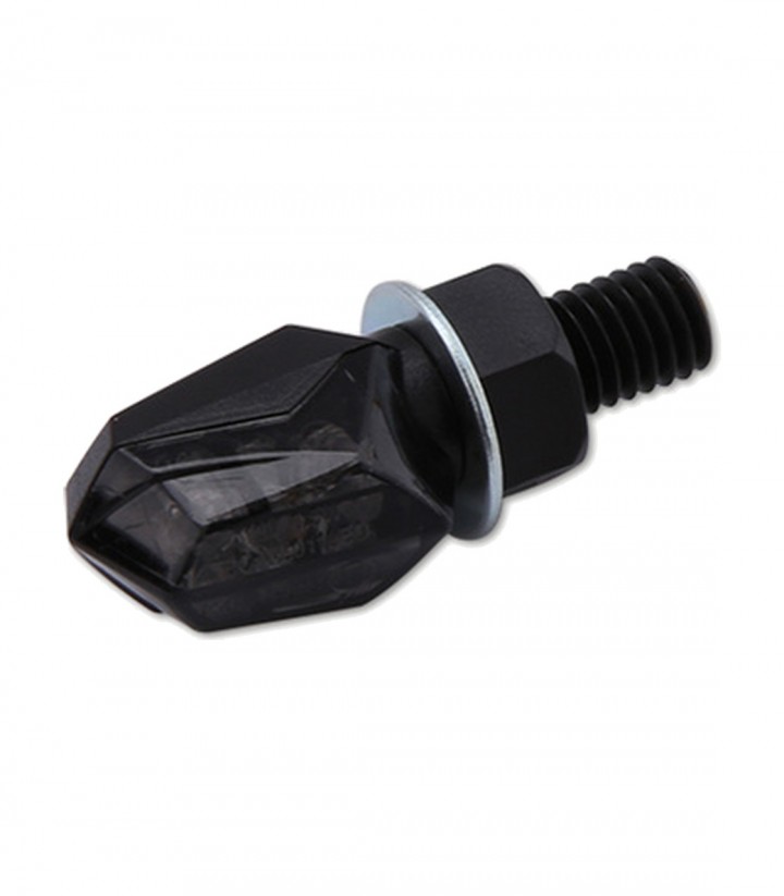 Intermitentes LED Highsider Tiny Negro con Cristal Ahumado