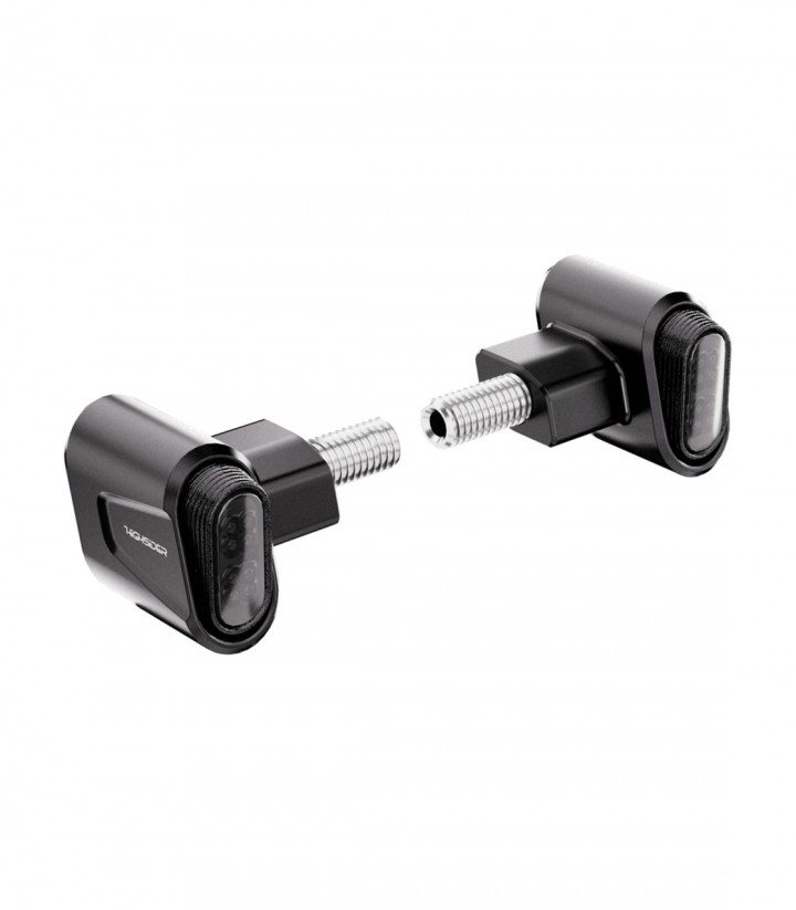 Intermitentes LED Highsider Victory-Ultra 1en1 Negro Mate con Cristal Ahumado
