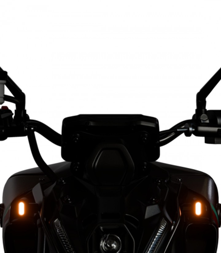 LED-Blinker Highsider Victory-Ultra 1in1 Mattschwarz mit getöntem Glas