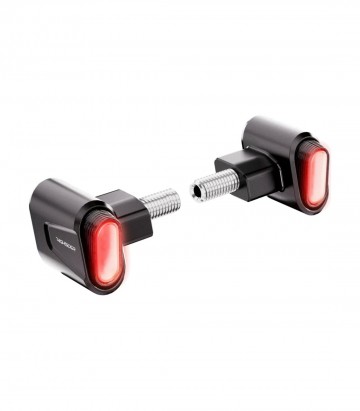 LED-Blinker Highsider Victory-Ultra 3in1 Mattschwarz mit getöntem Glas